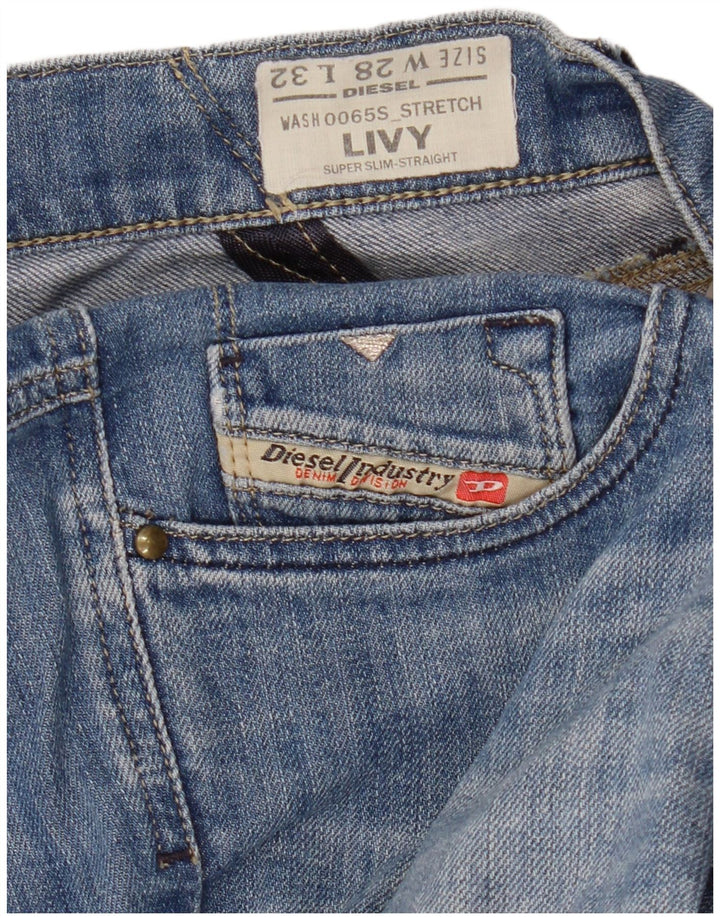DIESEL Γυναικείο Livy Super Slim ίσιο τζιν W28 L32 Μπλε βαμβακερό