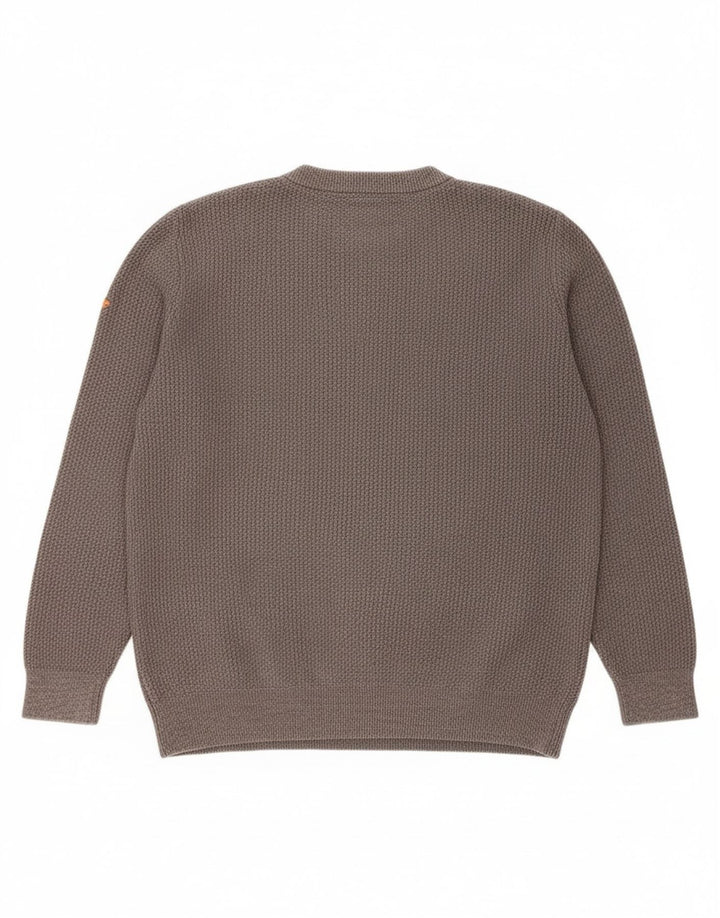 Ανδρικό πουλόβερ Superdry Crew Neck Jumper 2XL Γκρι βαμβακερό