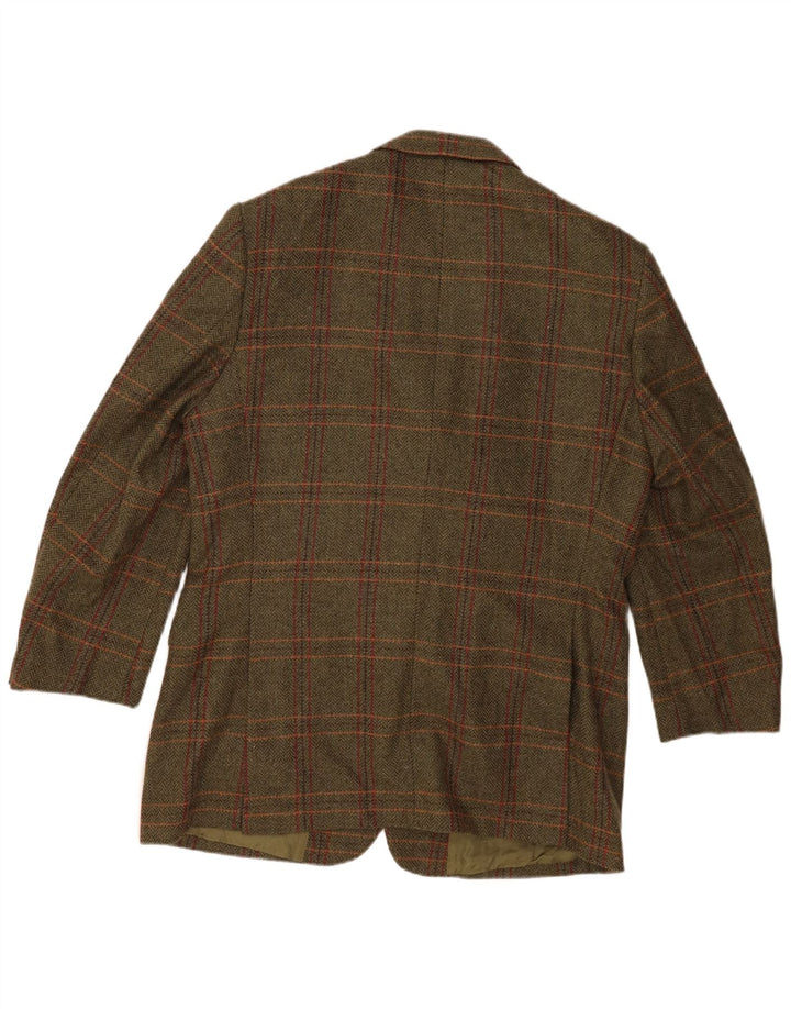 John Hanly&Co Ltd Ανδρικό μπουφάν σακάκι με 3 κουμπιά IT 54 2XL Χακί Check