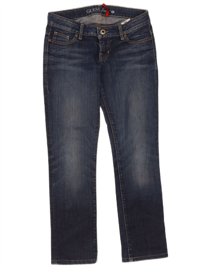 Guess Womens Slim Jeans W28 L28 Navy Blue Cotton
