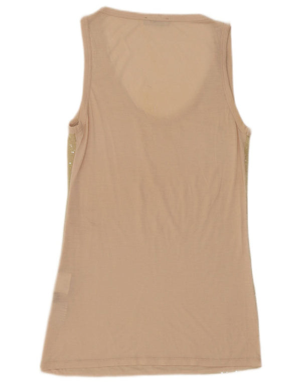 Max & Co. Γυναικείο Αμάνικο τουνίκ Φόρεμα UK 8 Small Beige Flecked
