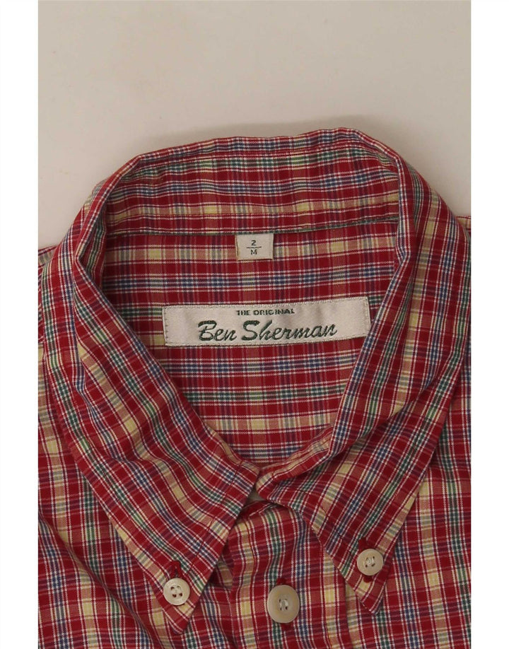 Ανδρικό πουκάμισο Ben Sherman, μεσαίο κόκκινο καρό