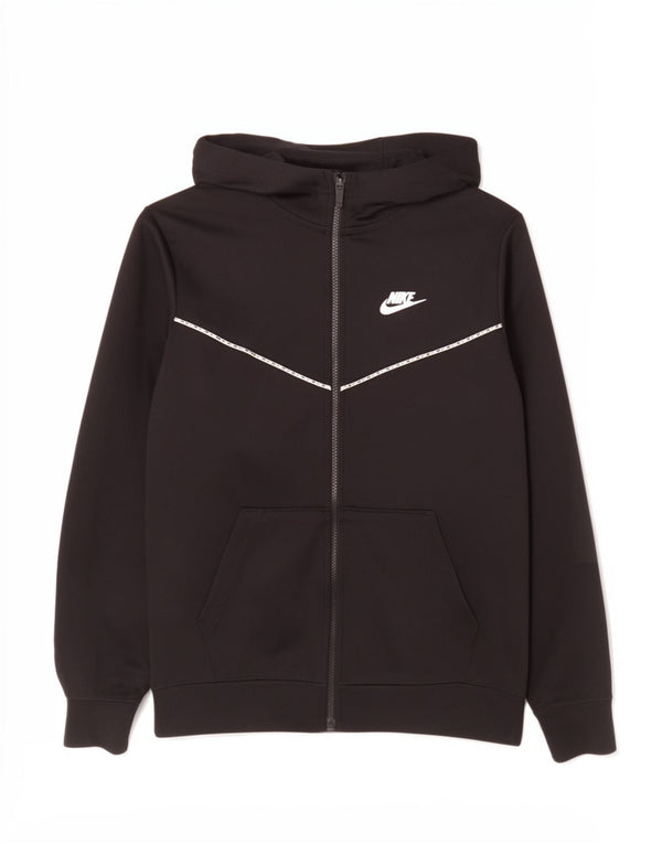 Πουλόβερ Nike Boys Zip Hoodie 13-14 ετών XL Αθλητικό μαύρο πολυεστέρα