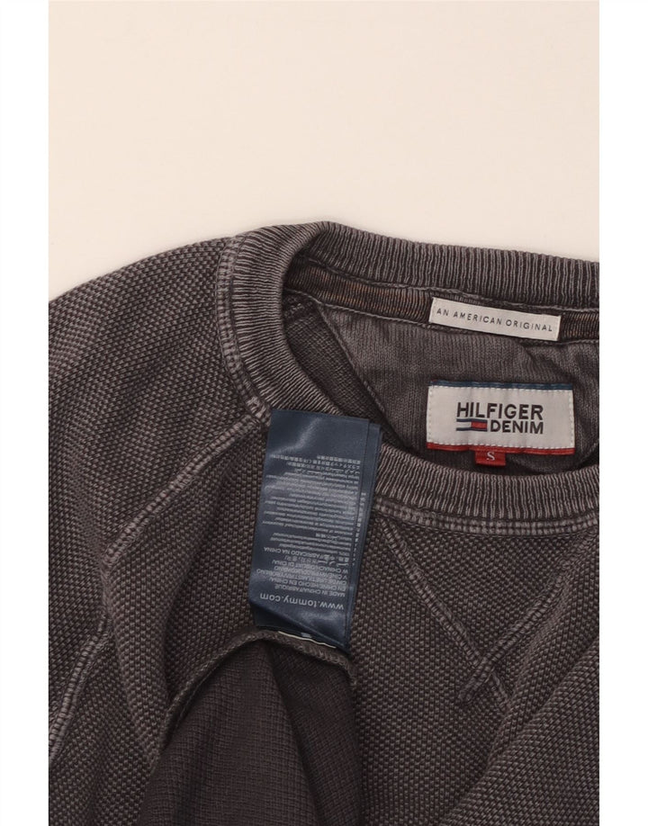 TOMMY HILFIGER Ανδρικό Φούτερ Jumper Μικρό Γκρι Βαμβακερό