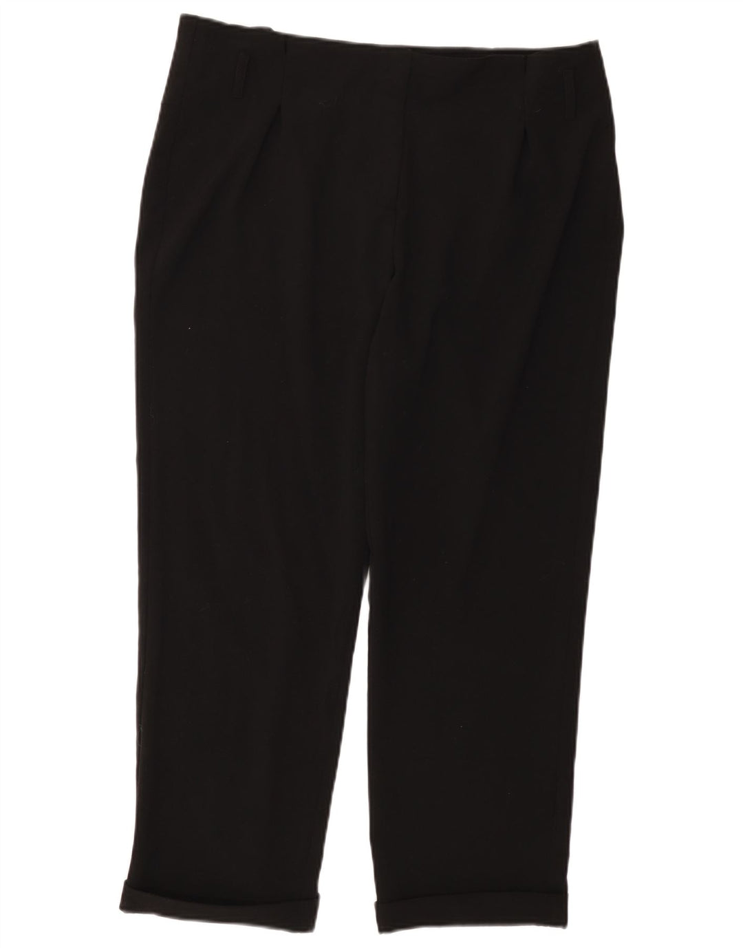 CALVIN KLEIN Γυναικείο ίσιο κομμένο παντελόνι US 12 μεγάλο W36 L26 μαύρο