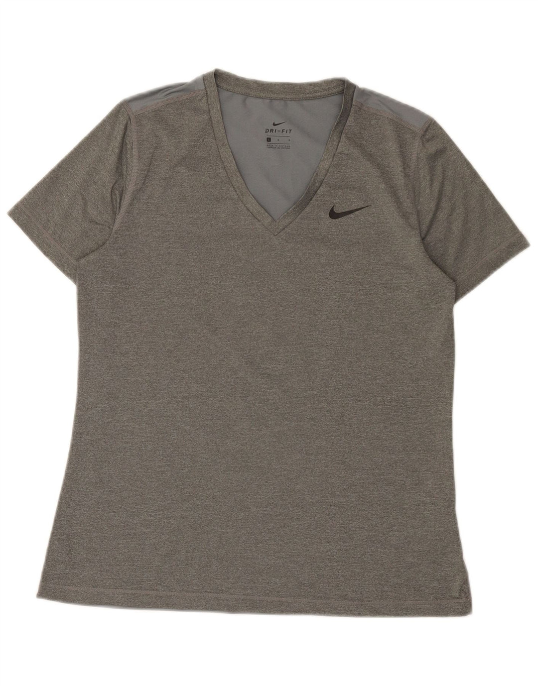 Γυναικείο T-shirt Nike Dri Fit Top UK 14 Large Grey Polyester