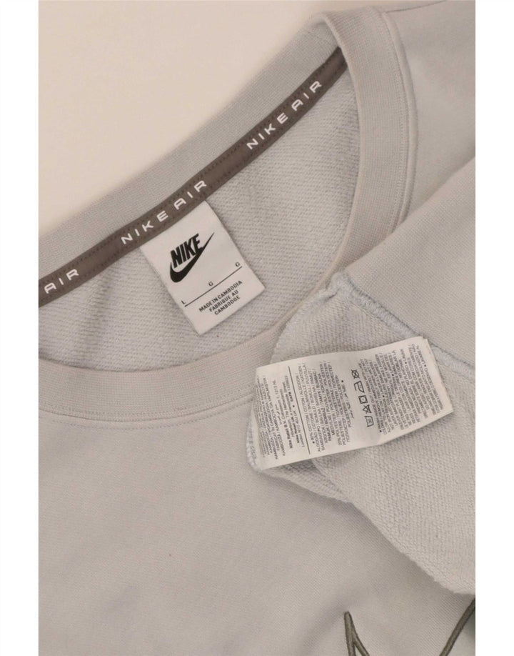 Ανδρικό γραφικό φούτερ Nike Jumper μεγάλο μπλε βαμβακερό