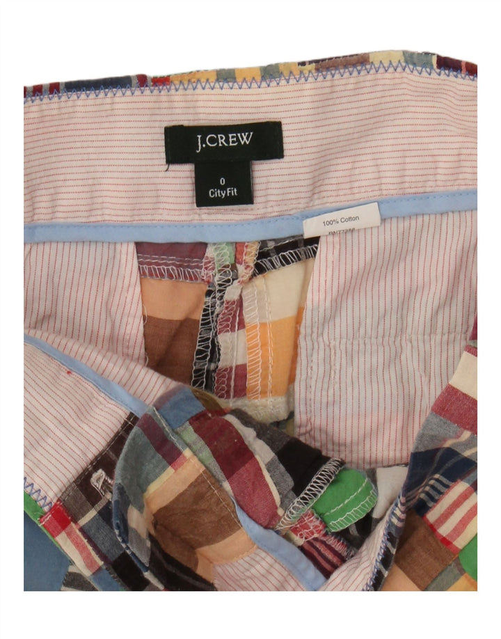 J. CREW Womens City Fit Chino Shorts US 0 XS W30  Multicoloured Patchwork Vintage J. Crew and Second-Hand J. Crew from Messina Hembry 