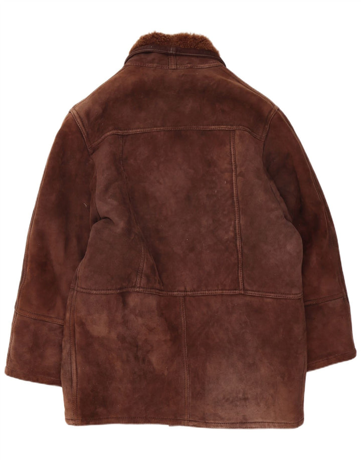 Vintage Ανδρικό Shearling Jacket IT 52 XL Καφέ