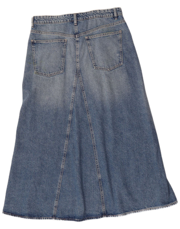 Zara Γυναικεία Ψηλόμεση Τζιν Φούστα XL W32 Μπλε βαμβακερή
