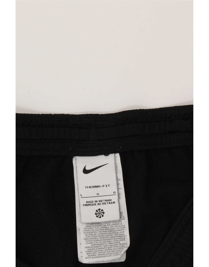 Ανδρικό παντελόνι αθλητικής φόρμας Nike Therma-Fit μεγάλο μαύρο πολυεστέρα
