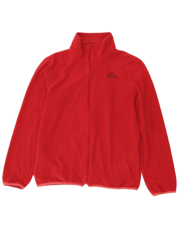 Kappa Ανδρικό Fleece Jacket UK 36 Small Red Polyester