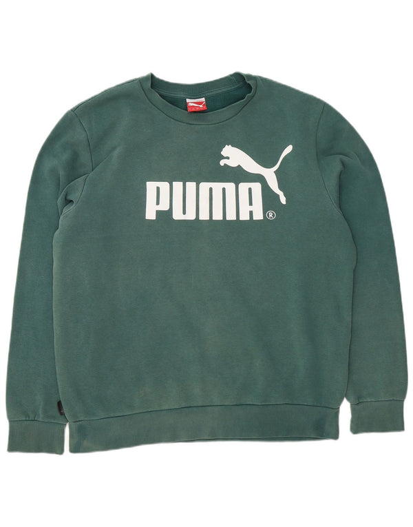 Ανδρικό γραφικό φούτερ Puma Jumper Μεγάλο Πράσινο Βαμβακερό