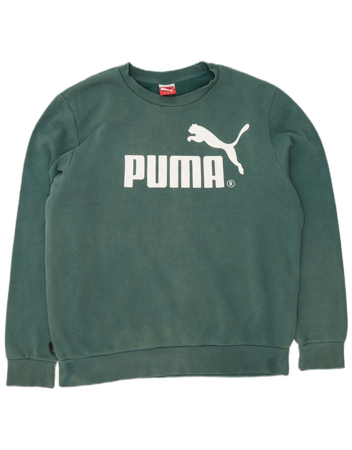 Ανδρικό γραφικό φούτερ Puma Jumper Μεγάλο Πράσινο Βαμβακερό