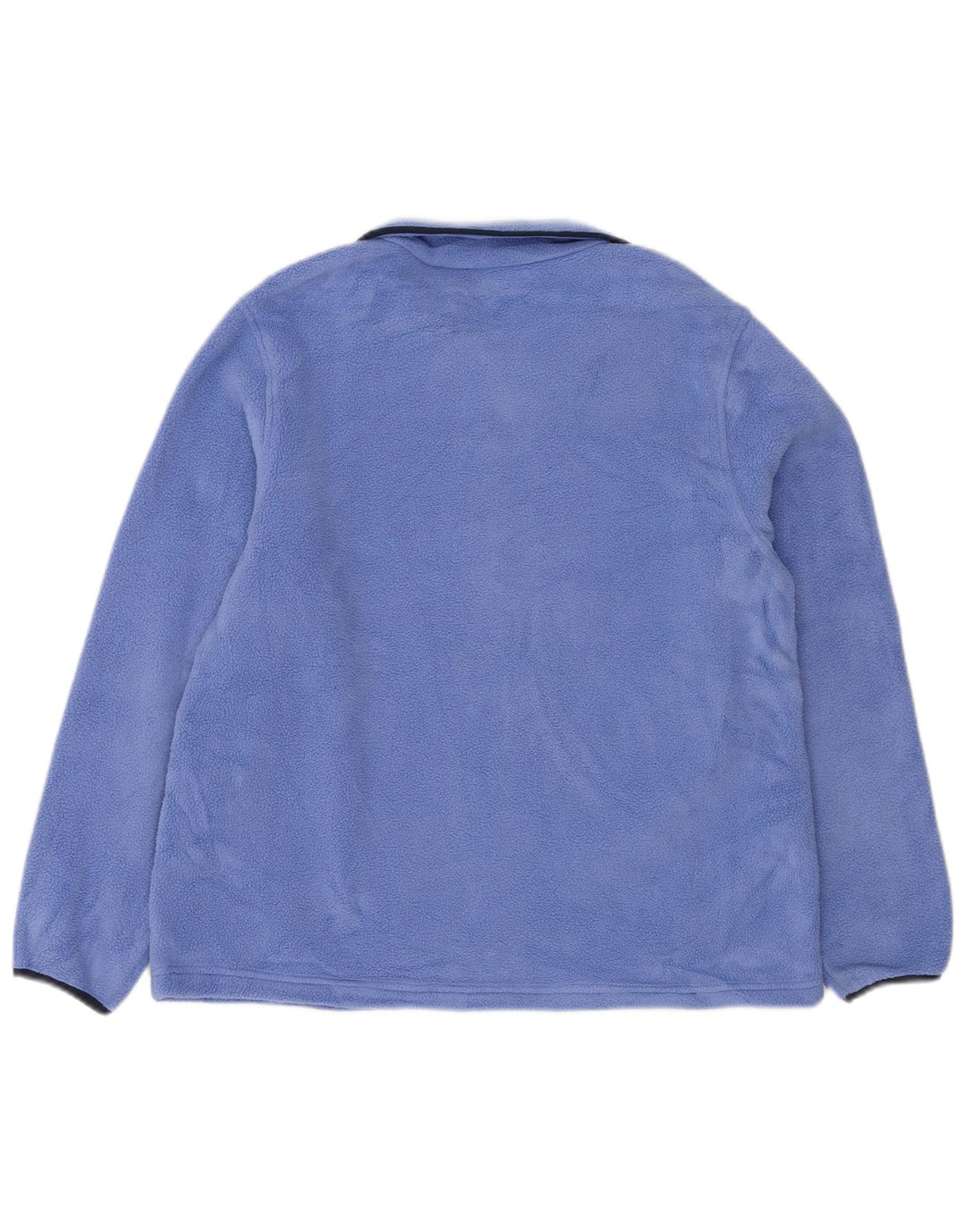 L.L.BEAN Γυναικείο μπλουζάκι με λαιμό Fleece Jumper UK 14 Medium Blue Polyester