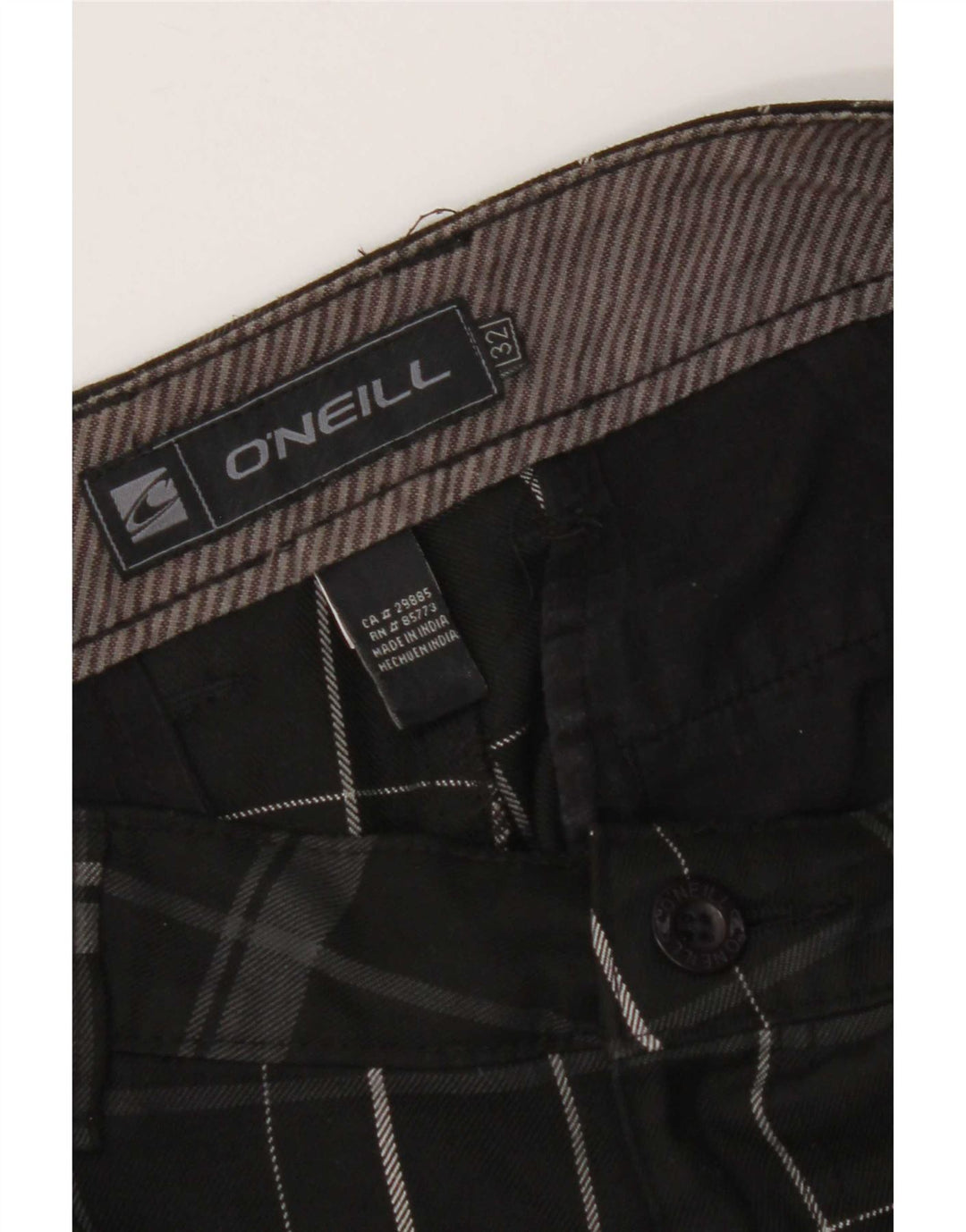 Γυναικείο σορτς Chino O'Neill W32 Medium Black Check Polyester