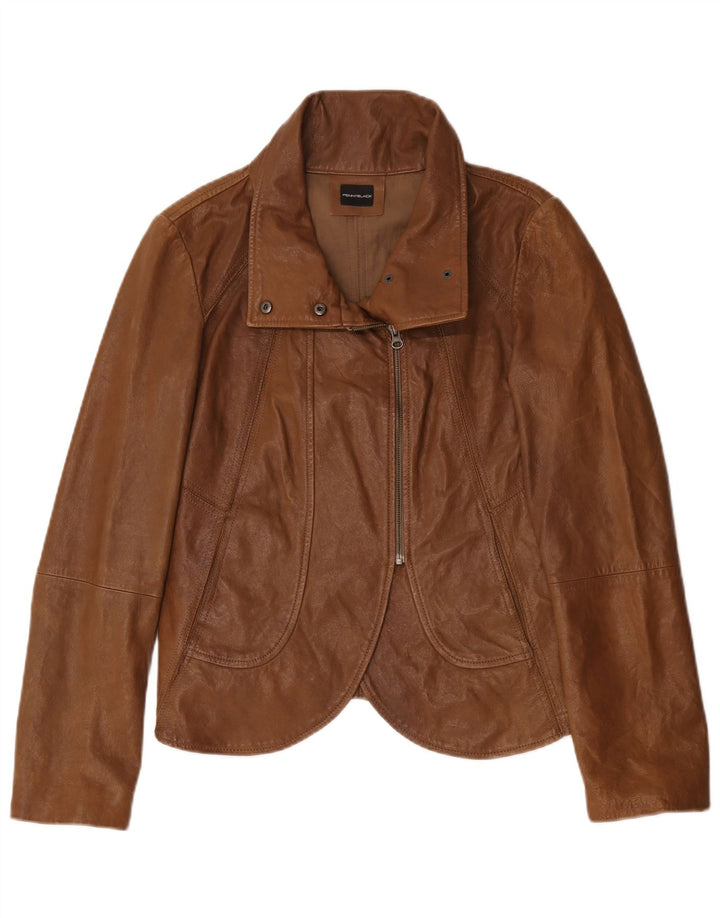 Penny Black Γυναικείο Biker Jacket UK 14 Large Brown Δερμάτινο