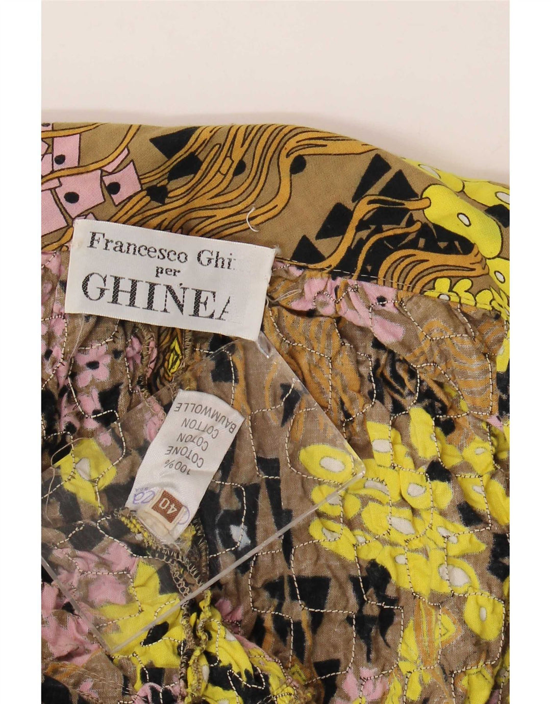 Vintage γυναικείο Crop Wrap Μπλούζα EU 40 Medium πολύχρωμο Floral