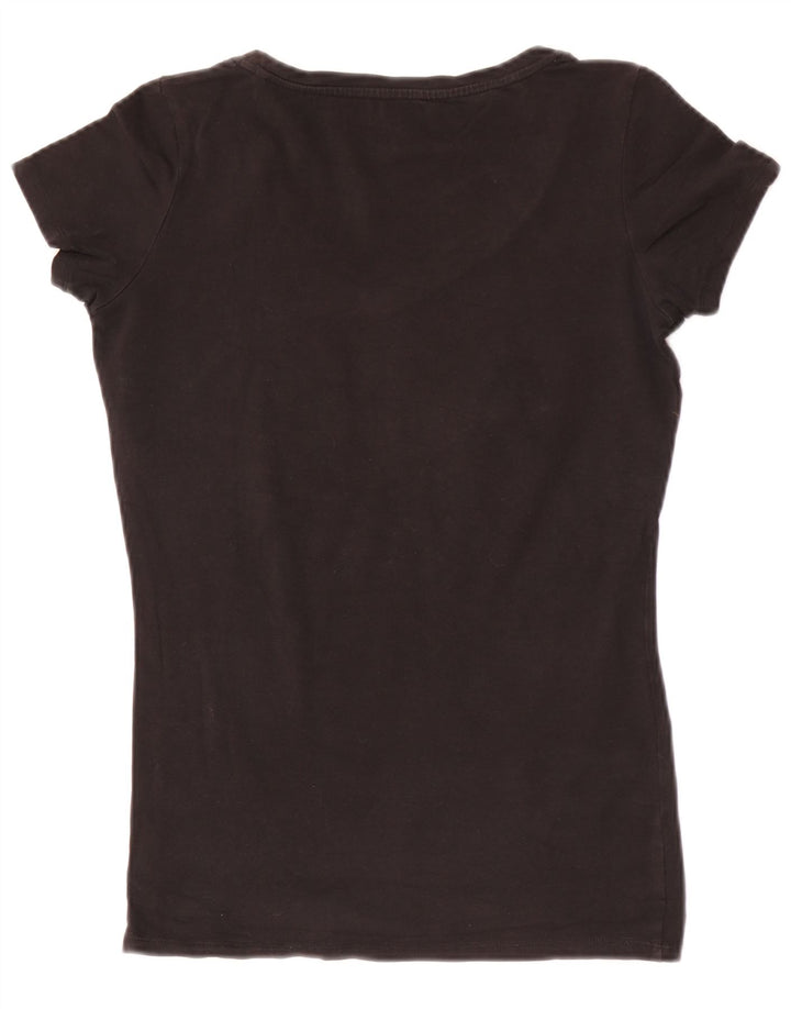 Γυναικείο γραφικό μπλουζάκι Guess Top UK 12 Medium Black