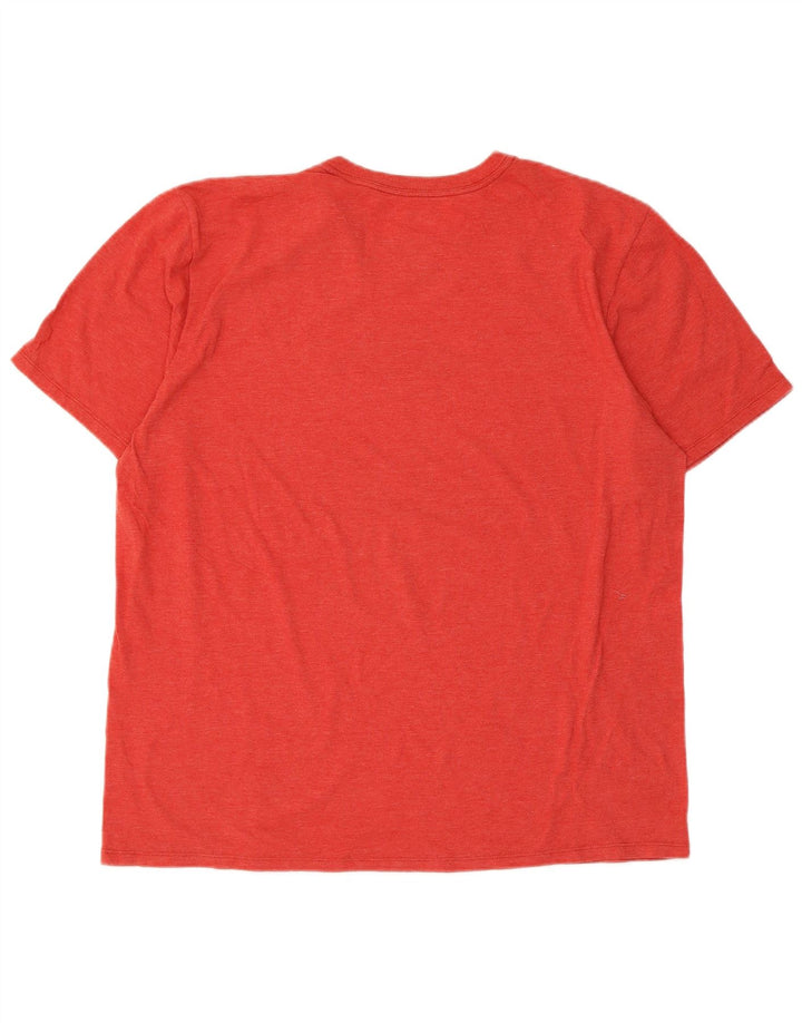 Ανδρικό γραφικό T-Shirt Hurley Top μεγάλο κόκκινο πολυεστέρα