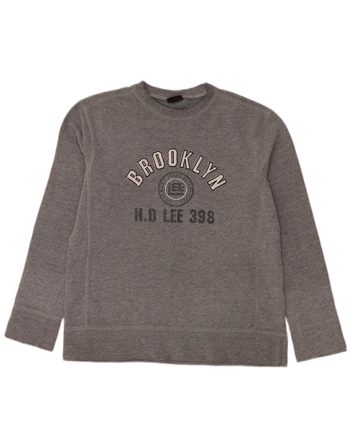 Ανδρικό φούτερ Lee Brooklyn Graphic Jumper Medium Grey