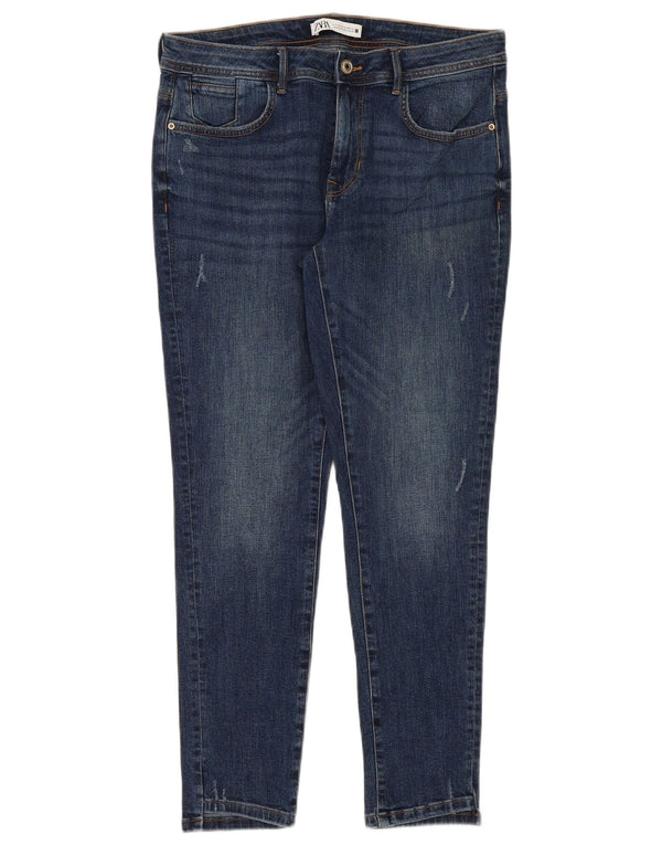 Zara Γυναικείο Skinny Jeans EU 42 Large W32 L28 Μπλε βαμβακερό
