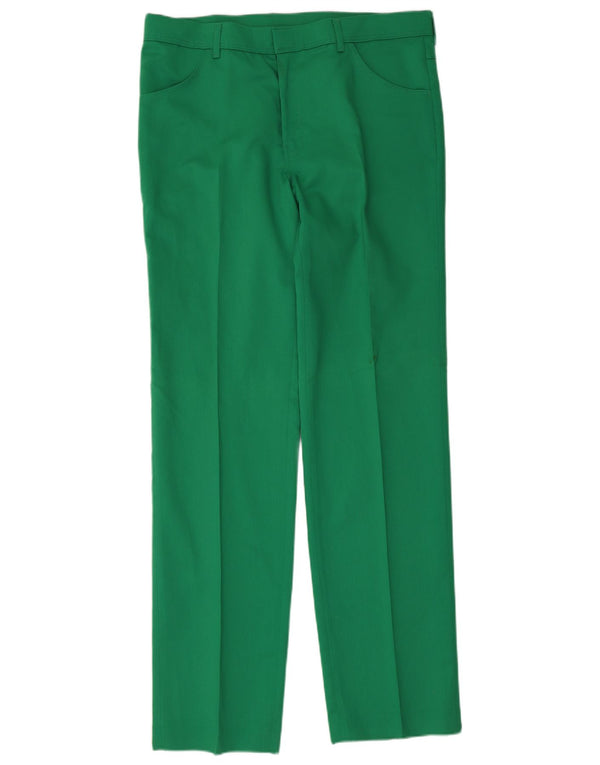 Farah Γυναικείο ίσιο casual παντελόνι W36 L34 πράσινο πολυεστέρα