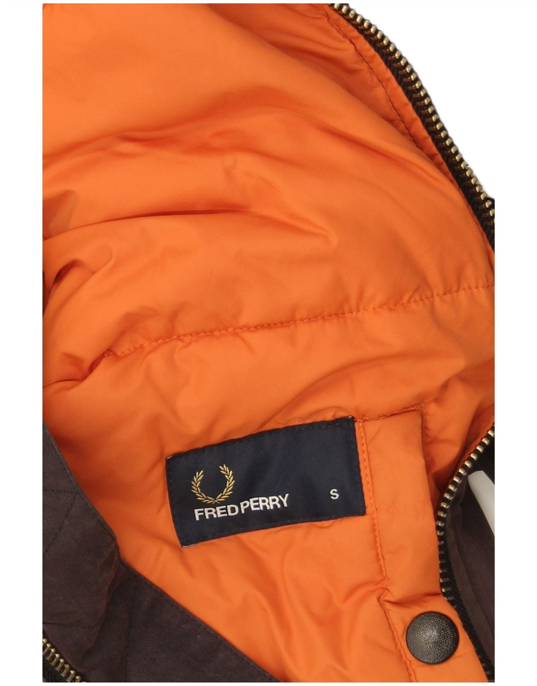 Fred Perry Ανδρικό Bomber Jacket UK 36 Small Brown Βαμβακερό