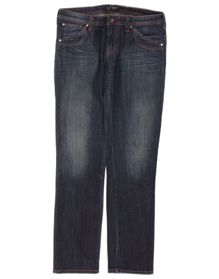 Armani Γυναικείο Straight Jeans W30 L29 Navy Blue Cotton
