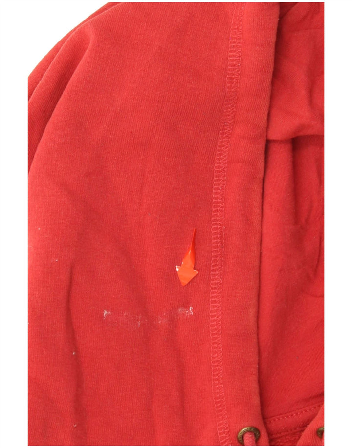 SALTROCK Γυναικείο φόρεμα με κουκούλα μεγάλου μεγέθους UK 12 μεσαίο κόκκινο βαμβακερό