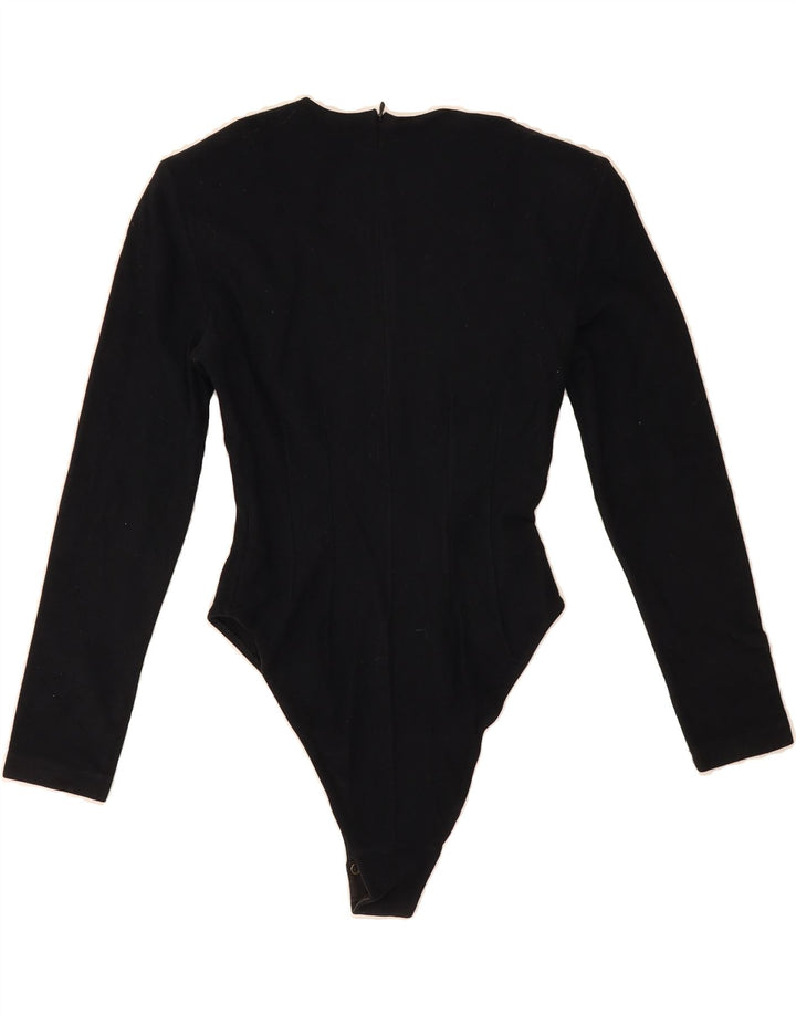 ROCCOBAROCCO Womens 3/4 Sleeve Bodysuit IT 40 Small Black Polyamide Vintage Roccobarocco and Second-Hand Roccobarocco from Messina Hembry 