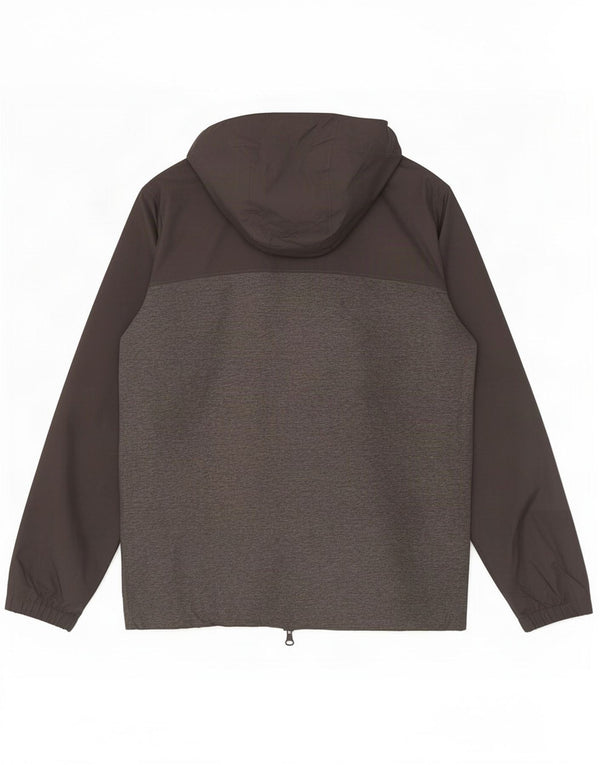 The North Face Boys Hooded Rain Jacket 11-12 Years Large Grey Colourblock