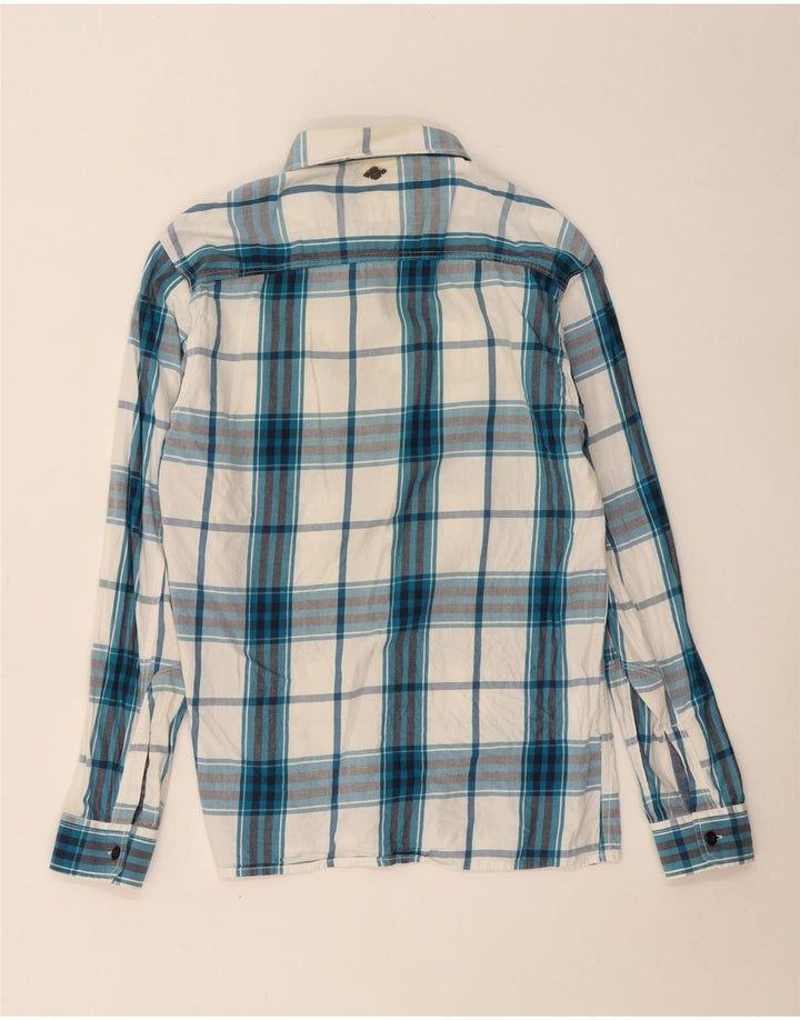 Jack & Jones Ανδρικό πουκάμισο μεγάλο μπλε βαμβακερό καρό