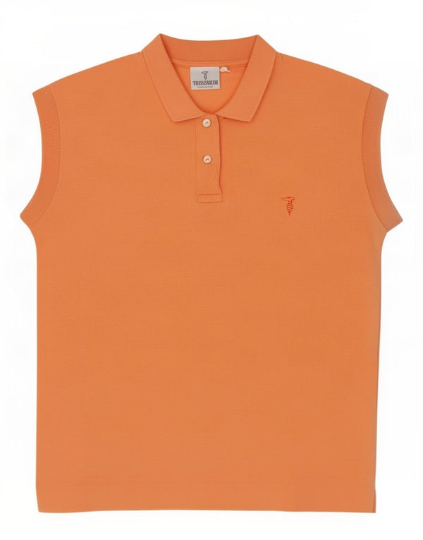 Γυναικείο μπλουζάκι πόλο Trussardi UK 10 Small πορτοκαλί βαμβακερό