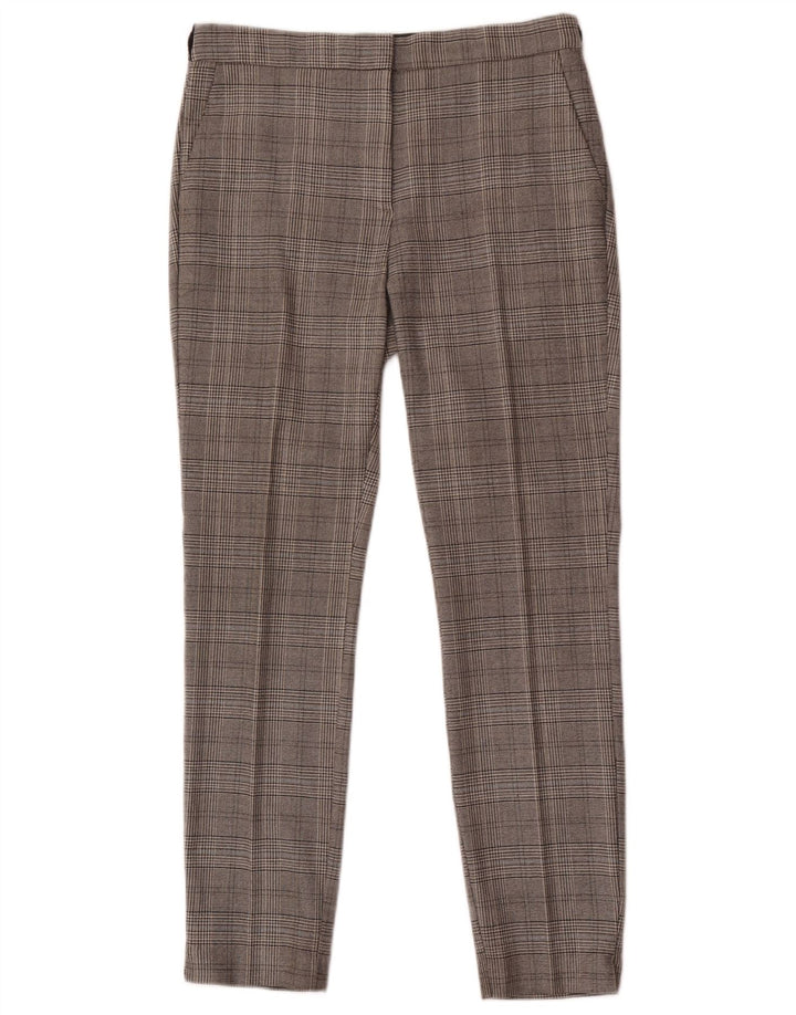 Zara Γυναικείο Slim παντελόνι Chino Medium W28 L28 Grey Houndstooth