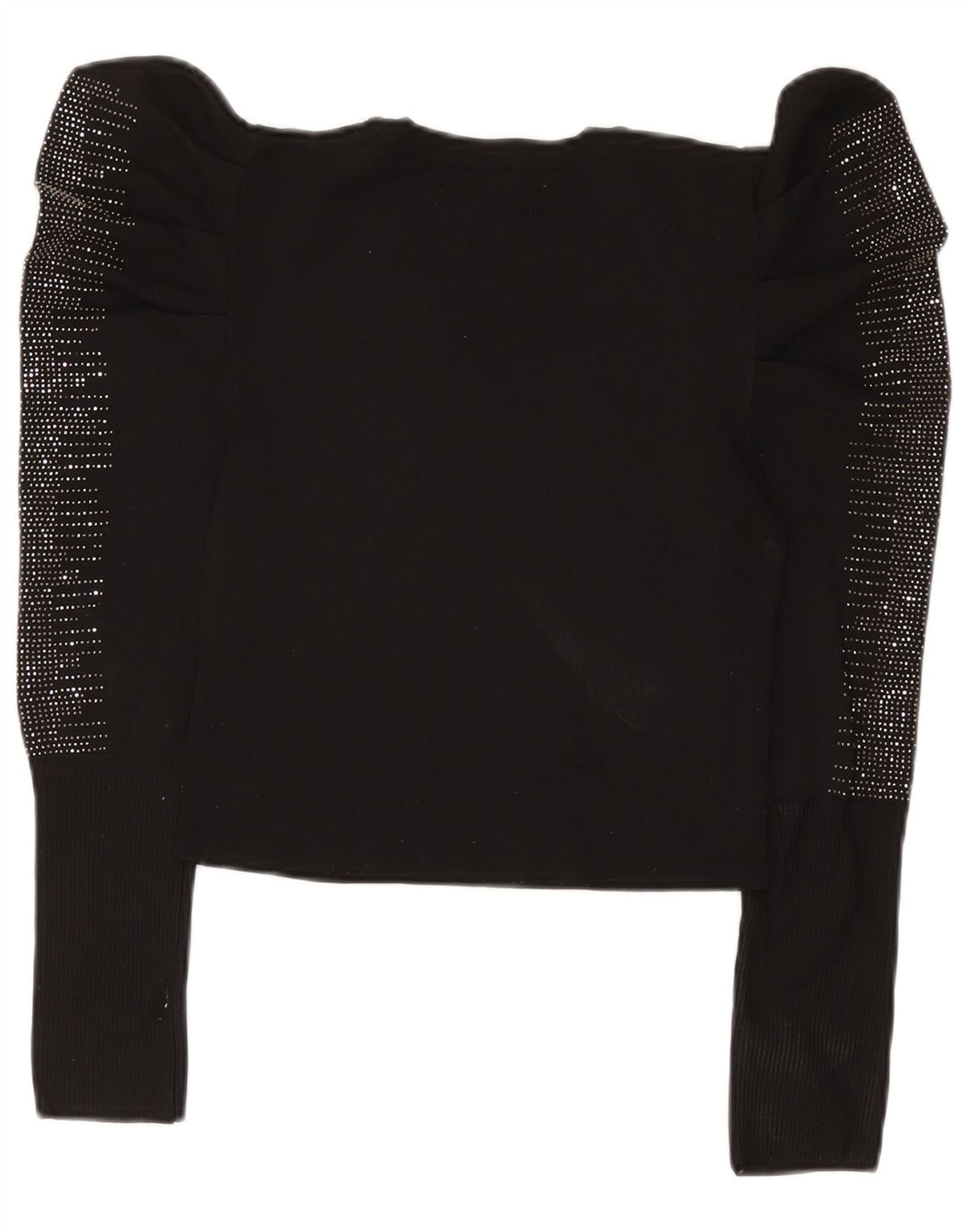 Zara Γυναικεία μακρυμάνικη μπλούζα τοπ UK 12 Medium Black