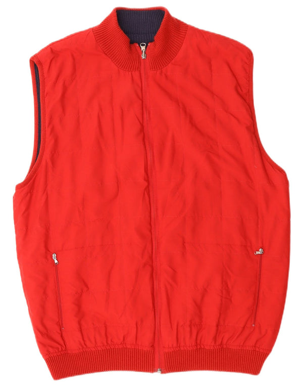 BOGGI Ανδρικό Reversible Gilet IT 52 XL Κόκκινο Πολυακρυλικό