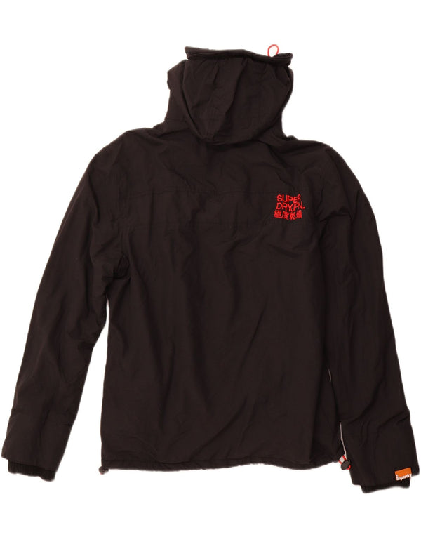 Ανδρικό μπουφάν SUPERDRY The Windcheater Hooded Windbreaker UK 40 Large Black