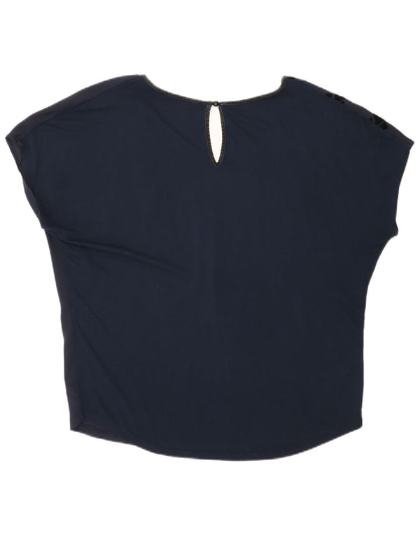 Γυναικεία γραφική μπλούζα Desigual Top UK 16 Large Navy Blue Geometric