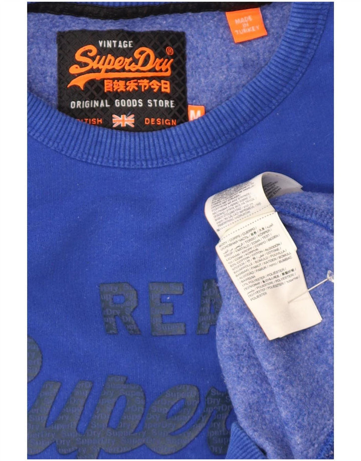 Ανδρικό γραφικό φούτερ Superdry Jumper Μεσαίο μπλε βαμβακερό