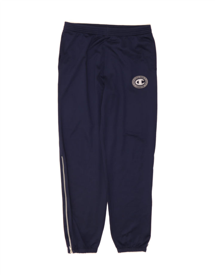 CHAMPION Mens Tracksuit Trousers Joggers Medium Navy Blue Polyester Vintage Champion and Second-Hand Champion from Messina Hembry 