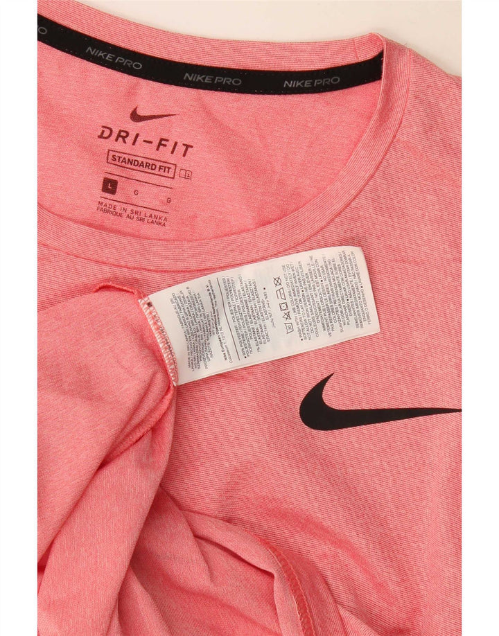Ανδρικό μπλουζάκι Nike Dri Fit Standard Top Large Pink Polyester