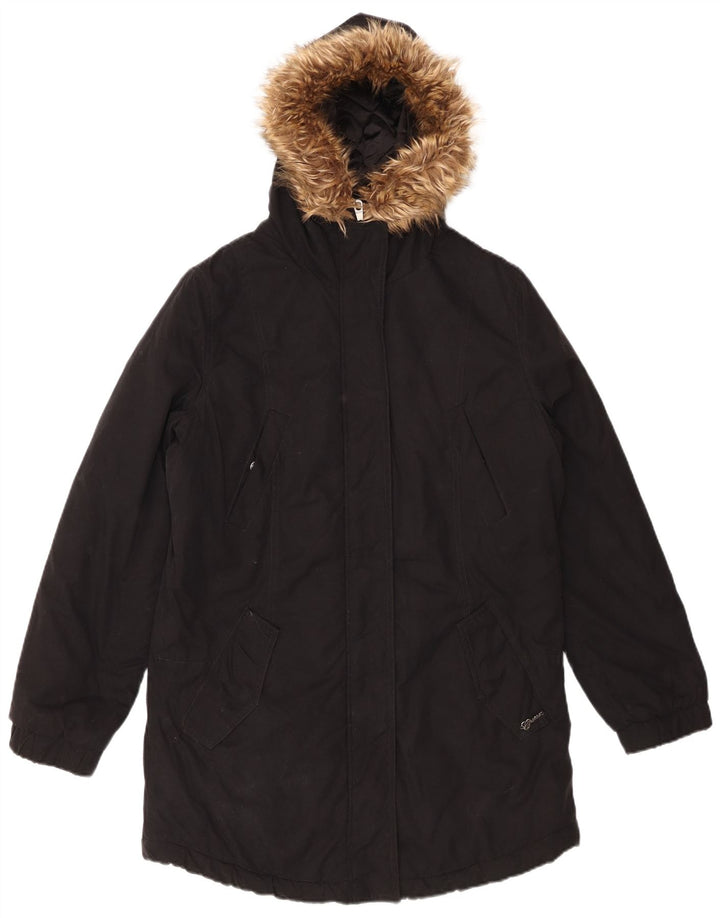GUESS Γυναικείο μπουφάν Parka με κουκούλα UK 8 μικρό βαμβακερό