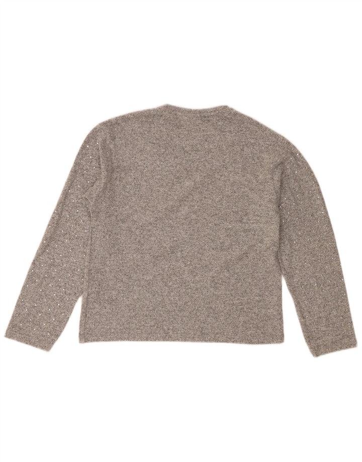 Πουλόβερ Zara Girls Crew Neck Jumper 11-12 Years Grey Polyester