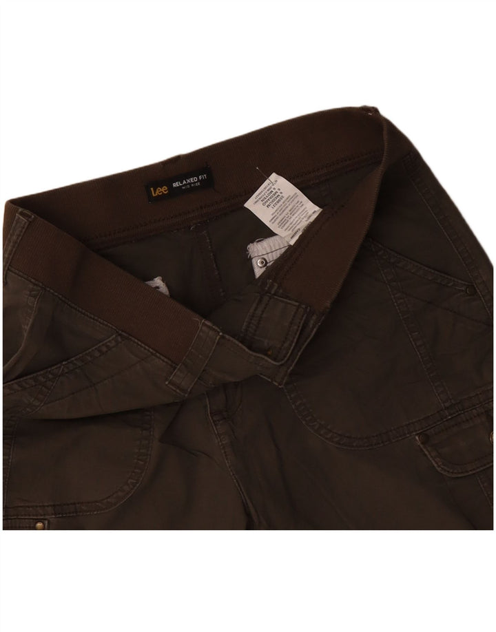 Γυναικείο μεσαίο μεσαίο W30 Χακί βαμβακερό US 6 με χαλαρή εφαρμογή LEE