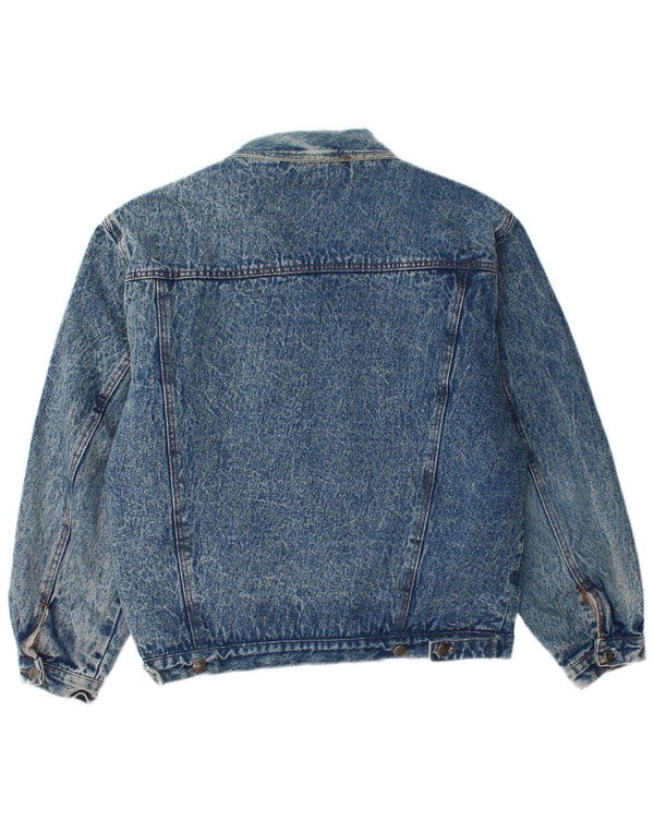 Vintage Ανδρικό Sherpa Τζιν Μπουφάν IT 48 Μεσαίο Μπλε Βαμβακερό