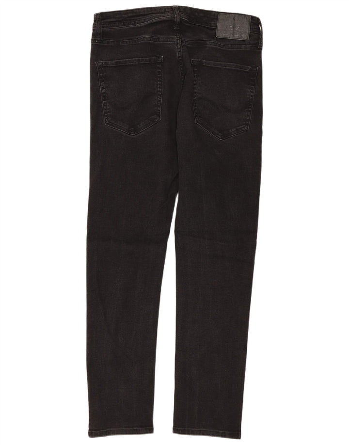 Jack & Jones Ανδρικό Slim Jeans W32 L32 Μαύρο βαμβακερό