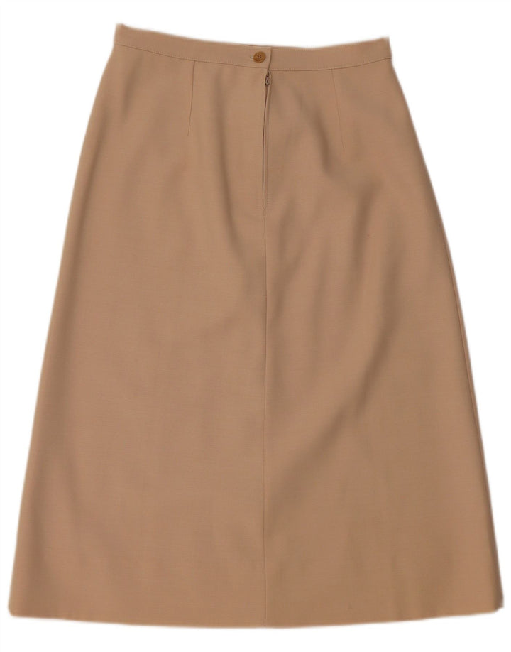 Vintage γυναικείο σετ 4 κουμπιών 2 τεμαχίων φούστα IT 42 Medium W26 Beige