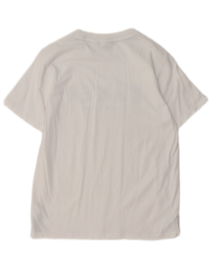 TED BAKER Γραφικό μπλουζάκι για αγόρια 10-11 ετών λευκό βαμβακερό