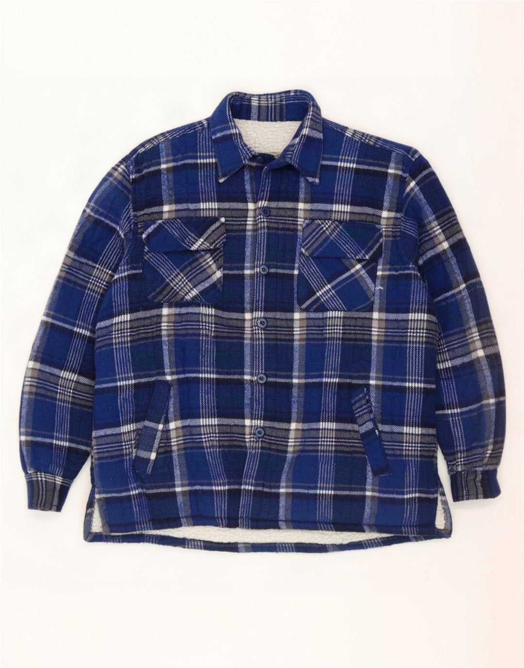 Vintage Ανδρικό φανελένιο πουκάμισο Ξυλοκόπος XL Navy Blue Check